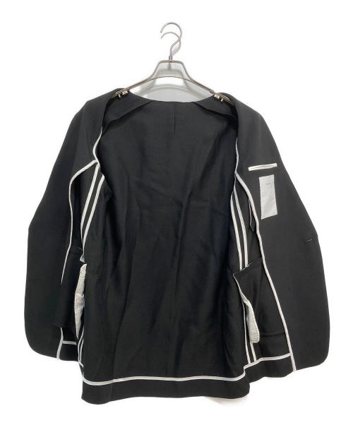 OVERCOAT（オーバーコート）OVERCOAT (オーバーコート) Collerless Single Breasted Jacket ブラックの古着・服飾アイテム