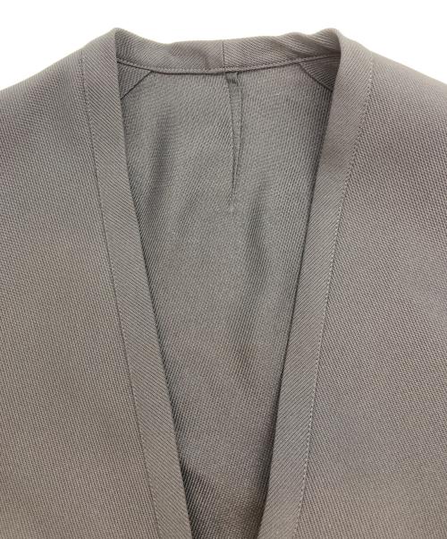 OVERCOAT（オーバーコート）OVERCOAT (オーバーコート) Collerless Single Breasted Jacket ブラックの古着・服飾アイテム