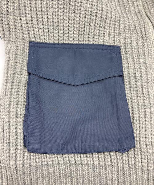 Risley（リズレー）Risley (リズレー) ジップアップニットブルゾン グレー サイズ:Fの古着・服飾アイテム
