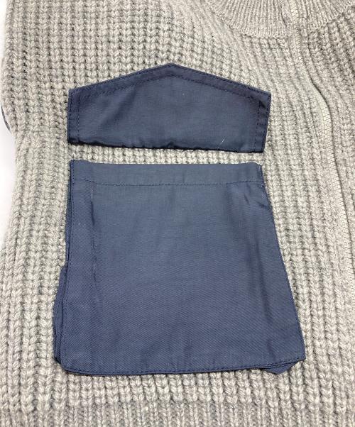 Risley（リズレー）Risley (リズレー) ジップアップニットブルゾン グレー サイズ:Fの古着・服飾アイテム