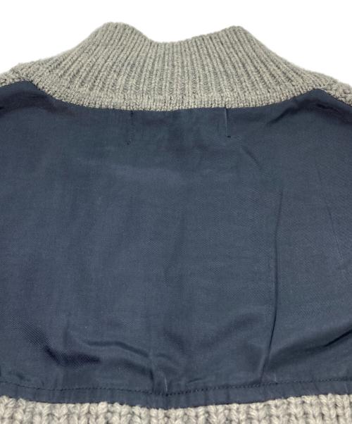 Risley（リズレー）Risley (リズレー) ジップアップニットブルゾン グレー サイズ:Fの古着・服飾アイテム