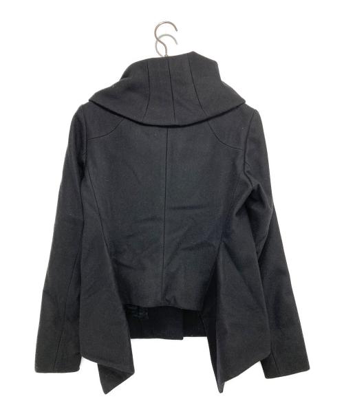 HELMUT LANG（ヘルムートラング）HELMUT LANG (ヘルムートラング) ライダースデザイン ウール混 変形ジャケット ブラック サイズ:Sの古着・服飾アイテム
