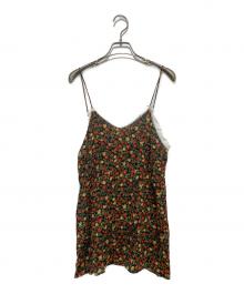 GUCCI（グッチ）の古着「花柄キャミソールブラウス」｜レッド×グリーン×ブラック