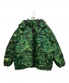 SUPREMEシュプリーム）の古着「H.R. Giger Jacquard Down Puffer Jacket」｜グリーン