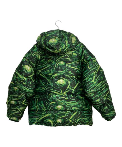 SUPREME（シュプリーム）SUPREME (シュプリーム) H.R. Giger Jacquard Down Puffer Jacket グリーン サイズ:Lの古着・服飾アイテム