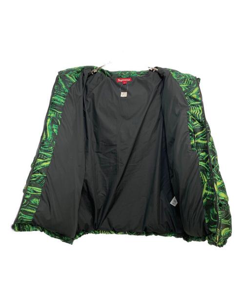SUPREME（シュプリーム）SUPREME (シュプリーム) H.R. Giger Jacquard Down Puffer Jacket グリーン サイズ:Lの古着・服飾アイテム