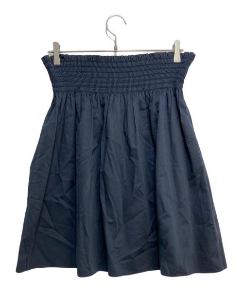 MIU MIU（ミュウミュウ）MIU MIU (ミュウミュウ) スカート ネイビー サイズ:42の古着・服飾アイテム