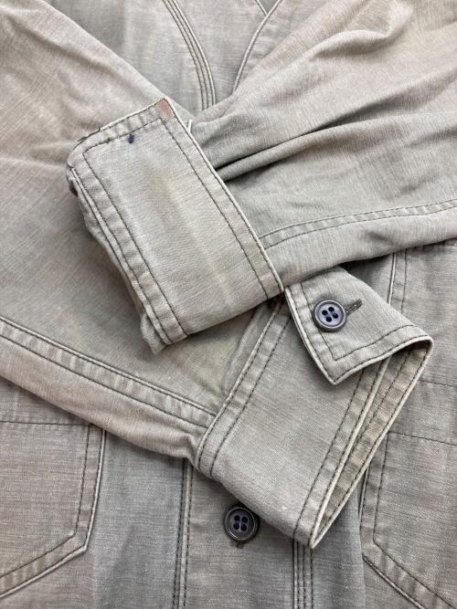 LIMI feu（リミフゥ）LIMI feu (リミフゥ) ノーカラーコート カーキ サイズ:Sの古着・服飾アイテム