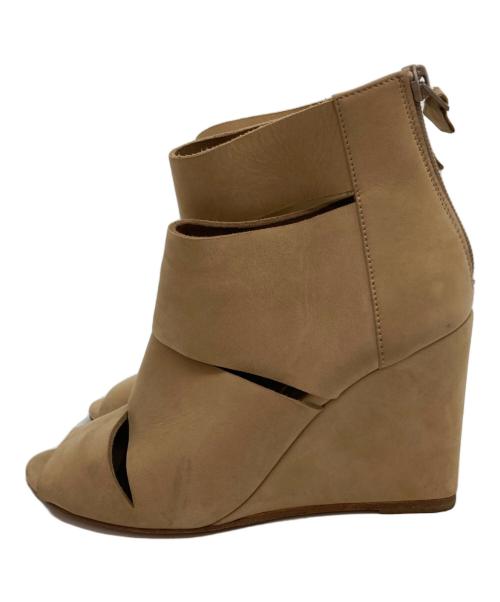 HERMES（エルメス）HERMES (エルメス) スエードブーツサンダル ベージュ サイズ:35の古着・服飾アイテム