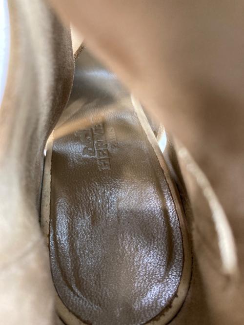 HERMES（エルメス）HERMES (エルメス) スエードブーツサンダル ベージュ サイズ:35の古着・服飾アイテム