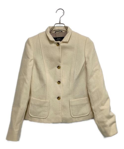 Max Mara WEEK END LINE（マックスマーラ ウイークエンドライン）Max Mara WEEK END LINE (マックスマーラ ウイークエンドライン) ウールジャケット アイボリー サイズ:SIZE 42の古着・服飾アイテム