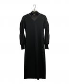 Chika Kisadaチカ キサダ）の古着「シアー切替ワンピース」｜ブラック