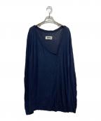 MM6 Maison Margielaエムエムシックスメゾンマルジェラ）の古着「ロングカーディガン」｜ネイビー