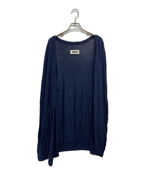 MM6 Maison Margiela（エムエムシックスメゾンマルジェラ）MM6 Maison Margiela (エムエムシックスメゾンマルジェラ) ロングカーディガン ネイビー サイズ:Sの古着・服飾アイテム