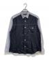 COMME des GARCONS HOMME（コムデギャルソン オム）の古着「デニム切替ストライプシャツ」｜ブルー
