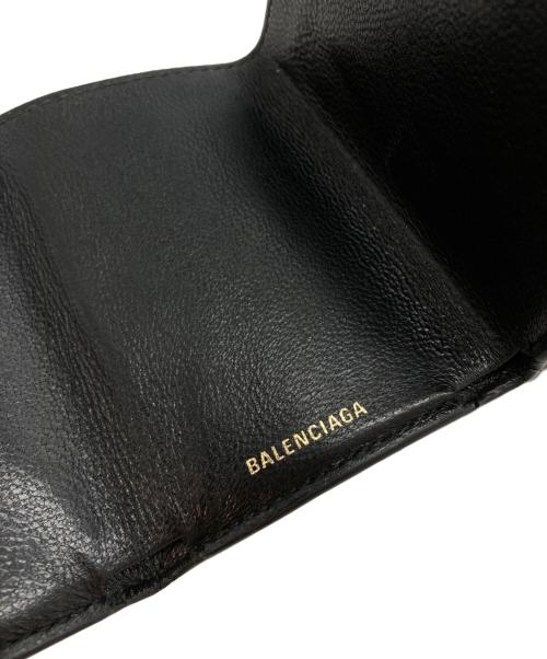BALENCIAGA（バレンシアガ）BALENCIAGA (バレンシアガ) 3つ折り財布 ブラックの古着・服飾アイテム