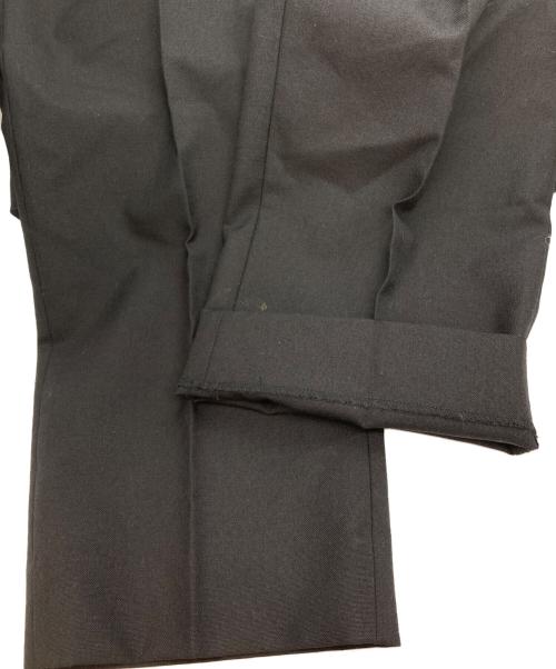 STEVEN ALAN（スティーブンアラン）STEVEN ALAN (スティーブンアラン) ウール オックスフォード アウト ワンプリーツ スラックス ブラック サイズ:Sの古着・服飾アイテム