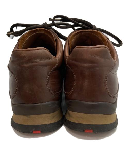 PRADA SPORTS（プラダスポーツ）PRADA SPORTS (プラダスポーツ) レザーローカットスニーカー ブラウン サイズ:6.5の古着・服飾アイテム