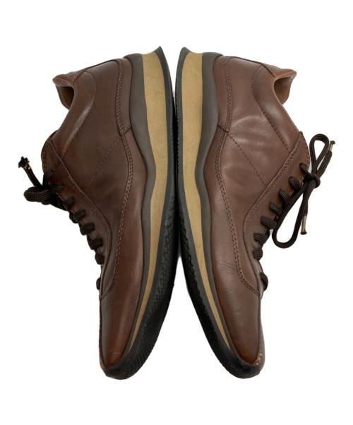 PRADA SPORTS（プラダスポーツ）PRADA SPORTS (プラダスポーツ) レザーローカットスニーカー ブラウン サイズ:6.5の古着・服飾アイテム