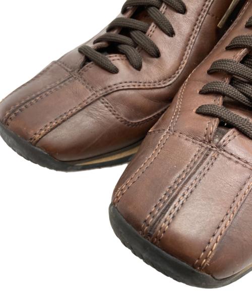 PRADA SPORTS（プラダスポーツ）PRADA SPORTS (プラダスポーツ) レザーローカットスニーカー ブラウン サイズ:6.5の古着・服飾アイテム
