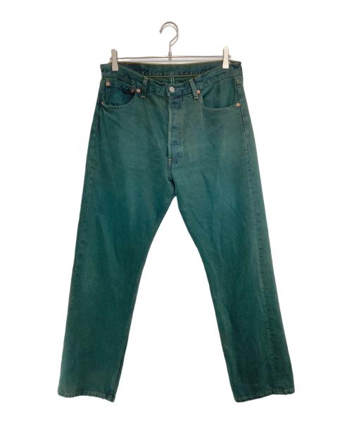 LEVI'S（リーバイス）LEVI'S (リーバイス) 90’s 後染め 501 カラーデニムパンツ グリーン サイズ:W34の古着・服飾アイテム