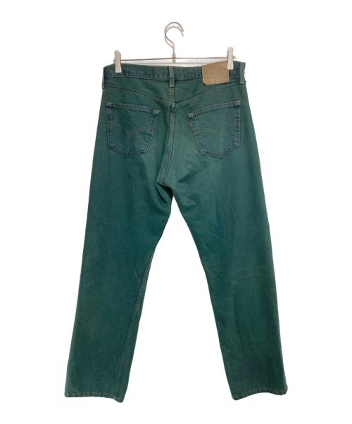 LEVI'S（リーバイス）LEVI'S (リーバイス) 90’s 後染め 501 カラーデニムパンツ グリーン サイズ:W34の古着・服飾アイテム