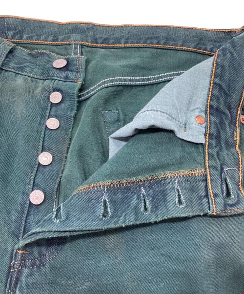 LEVI'S（リーバイス）LEVI'S (リーバイス) 90’s 後染め 501 カラーデニムパンツ グリーン サイズ:W34の古着・服飾アイテム