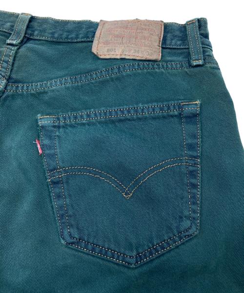 LEVI'S（リーバイス）LEVI'S (リーバイス) 90’s 後染め 501 カラーデニムパンツ グリーン サイズ:W34の古着・服飾アイテム
