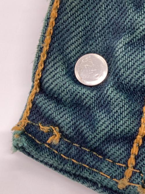 LEVI'S（リーバイス）LEVI'S (リーバイス) 90’s 後染め 501 カラーデニムパンツ グリーン サイズ:W34の古着・服飾アイテム