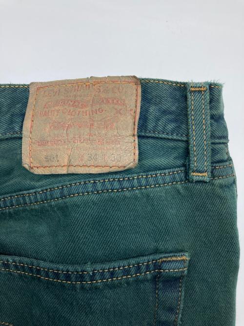 LEVI'S（リーバイス）LEVI'S (リーバイス) 90’s 後染め 501 カラーデニムパンツ グリーン サイズ:W34の古着・服飾アイテム