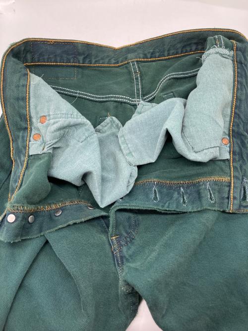 LEVI'S（リーバイス）LEVI'S (リーバイス) 90’s 後染め 501 カラーデニムパンツ グリーン サイズ:W34の古着・服飾アイテム