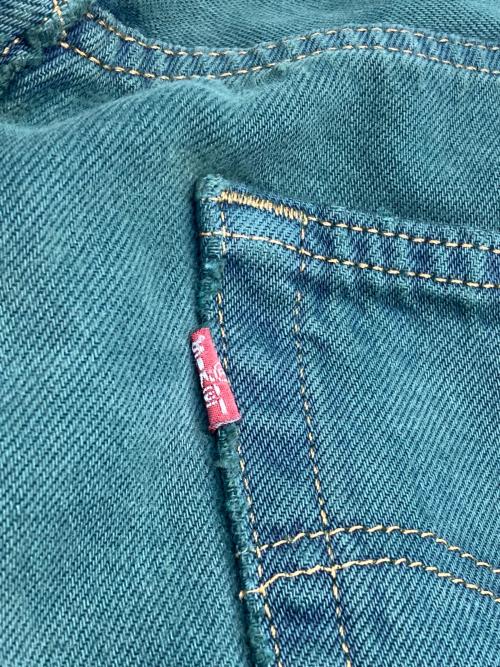 LEVI'S（リーバイス）LEVI'S (リーバイス) 90’s 後染め 501 カラーデニムパンツ グリーン サイズ:W34の古着・服飾アイテム