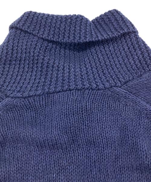 POLO RALPH LAUREN（ポロ・ラルフローレン）POLO RALPH LAUREN (ポロ・ラルフローレン) 星条旗 ショールカラーニット ネイビー サイズ:Mの古着・服飾アイテム