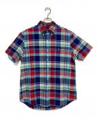 POLO RALPH LAURENポロ・ラルフローレン）の古着「半袖チェックシャツ」｜ネイビー