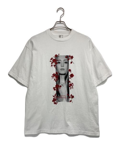 KEITA MARUYAMA（ケイタマルヤマ）KEITA MARUYAMA (ケイタマルヤマ) 浜崎あゆみ コラボプリントTシャツ ホワイト サイズ:4の古着・服飾アイテム