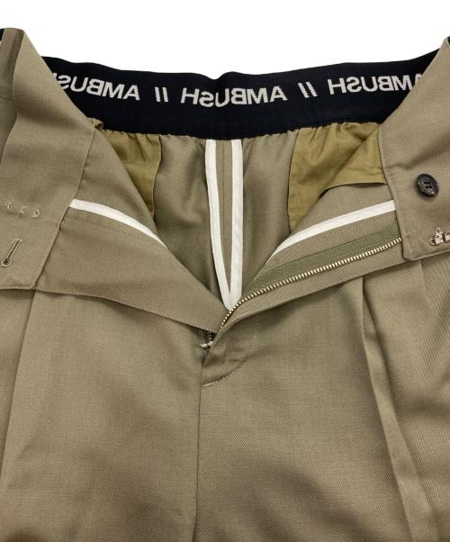 AMBUSH（アンブッシュ）AMBUSH (アンブッシュ) ウエストロゴスラックス カーキ サイズ:2の古着・服飾アイテム