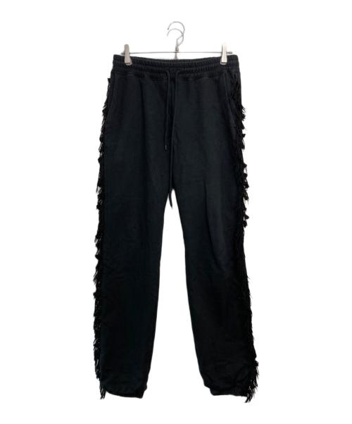 FACETASM（ファセッタズム）FACETASM (ファセッタズム) フリンジスウェットパンツ ブラック サイズ:5の古着・服飾アイテム