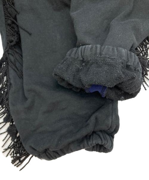 FACETASM（ファセッタズム）FACETASM (ファセッタズム) フリンジスウェットパンツ ブラック サイズ:5の古着・服飾アイテム