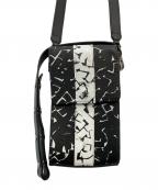 JIMMY CHOO×eric haze×Poggyジミーチュウ×エリック・ヘイズ×ポギー）の古着「コラボショルダーバッグ」｜ブラック×ホワイト