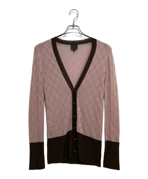 FENDI（フェンディ）FENDI (フェンディ) ニットカーディガン ピンク サイズ:40の古着・服飾アイテム