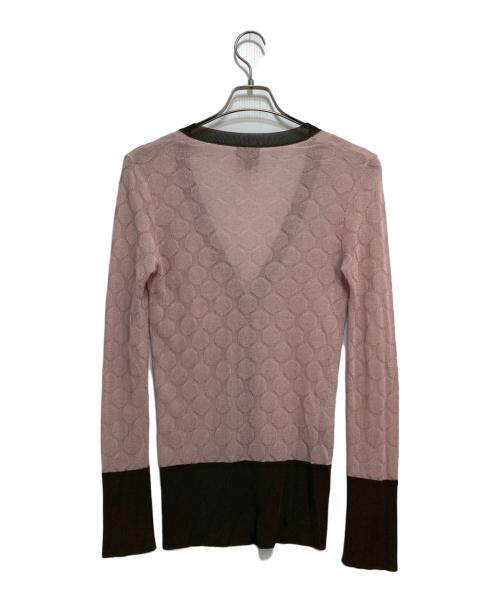 FENDI（フェンディ）FENDI (フェンディ) ニットカーディガン ピンク サイズ:40の古着・服飾アイテム