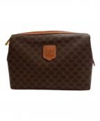 CELINEセリーヌ）の古着「マカダム柄コスメポーチ」｜ブラウン