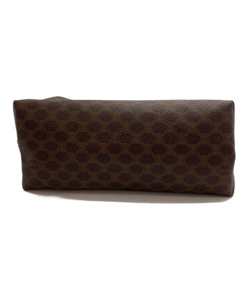 CELINE（セリーヌ）CELINE (セリーヌ) マカダム柄コスメポーチ ブラウンの古着・服飾アイテム