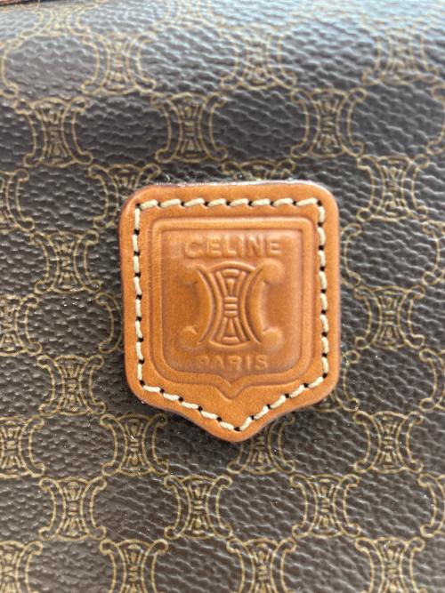 CELINE（セリーヌ）CELINE (セリーヌ) マカダム柄コスメポーチ ブラウンの古着・服飾アイテム