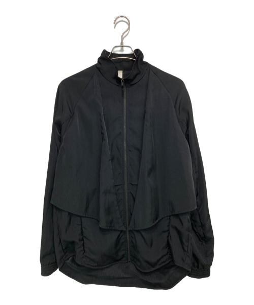 cottweiler（コットワイラー）cottweiler (コットワイラー) デザインナイロンジャケット ブラック サイズ:Lの古着・服飾アイテム