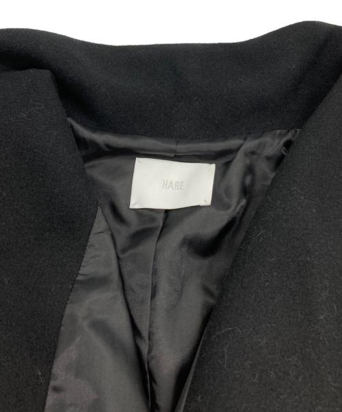 HARE（ハレ）HARE (ハレ) ウーリーテックミドルコート ブラック サイズ:FREEの古着・服飾アイテム