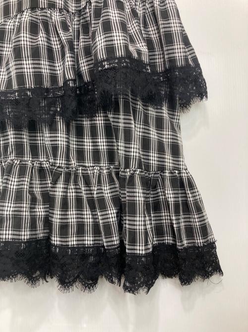 jouetie（ジュエティ）jouetie (ジュエティ) レースドッキングキャミワンピース ホワイト×ブラック サイズ:Mの古着・服飾アイテム