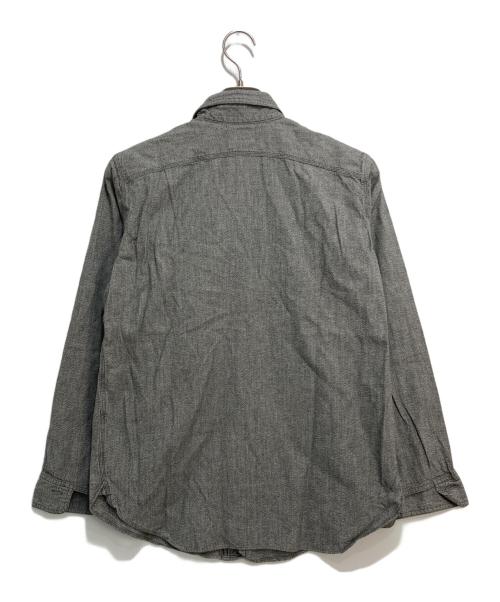 BIG YANK（ビッグヤンク）BIG YANK (ビッグヤンク) ブラックシャンブレーシャツ グレー サイズ:15の古着・服飾アイテム