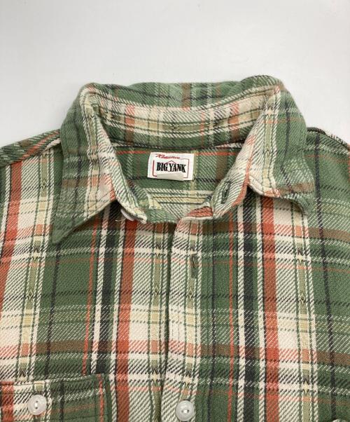 BIG YANK（ビッグヤンク）BIG YANK (ビッグヤンク) 1942 PLAID FLANNEL SHIRT グリーン サイズ:１６の古着・服飾アイテム