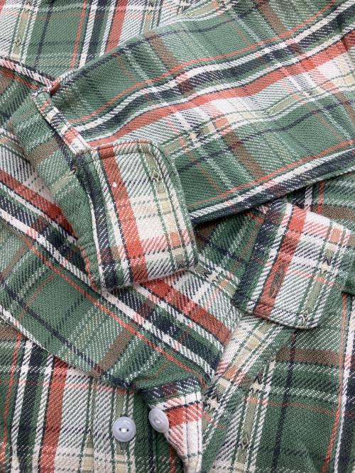 BIG YANK（ビッグヤンク）BIG YANK (ビッグヤンク) 1942 PLAID FLANNEL SHIRT グリーン サイズ:１６の古着・服飾アイテム